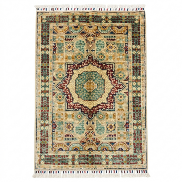 Handmade Fine Quality Chobi Wool Rug   125 CM x 77 CM  SS#56