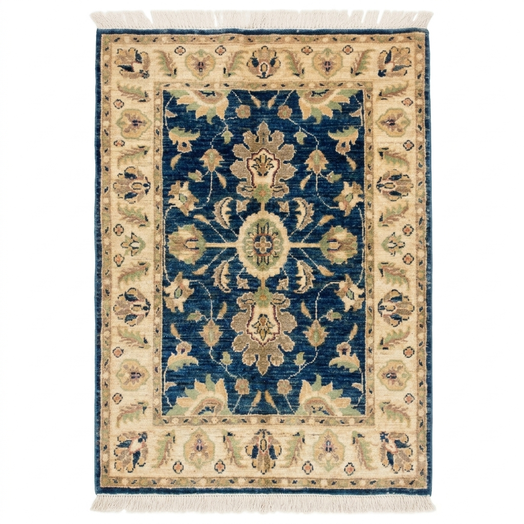 Handmade Fine Quality Chobi Wool Rug   130 CM x 85 CM  SS#59