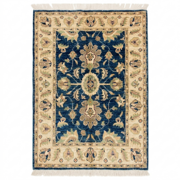 Handmade Fine Quality Chobi Wool Rug   130 CM x 85 CM  SS#59