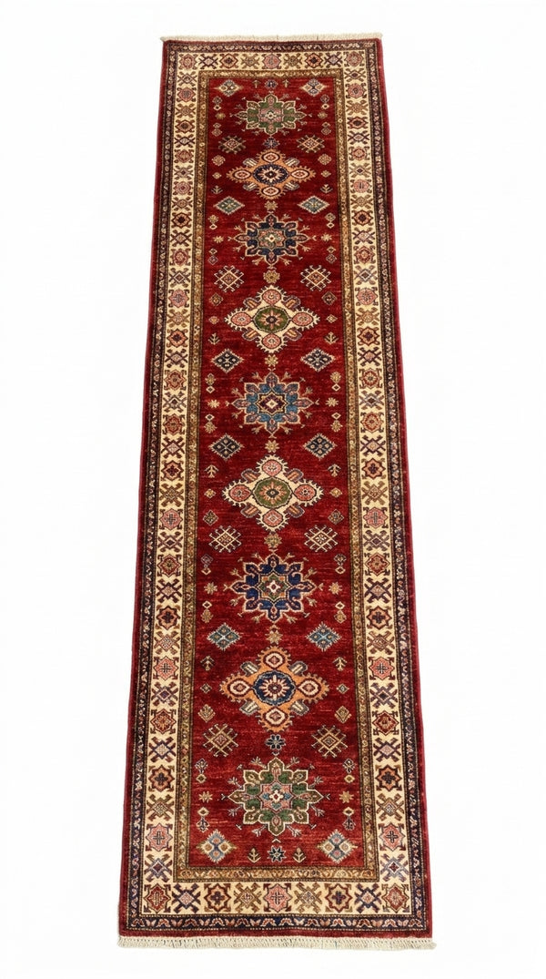 Handmade Traditional Kazak Hallway Runner Rug 295CM x 85CM SS#85