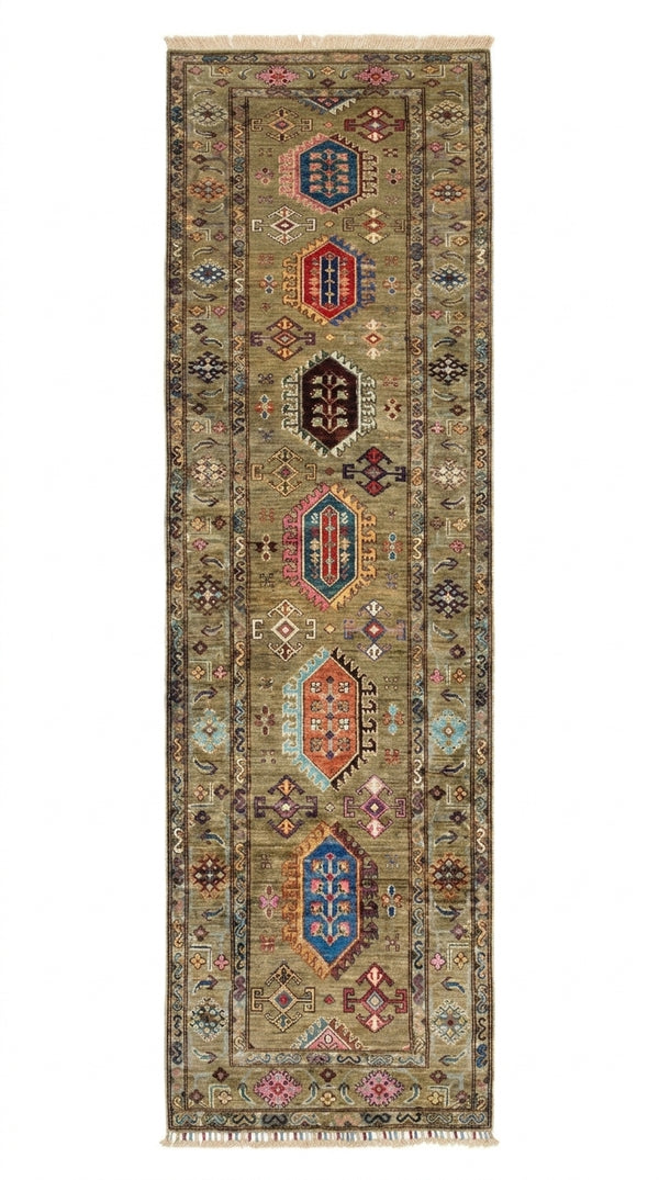 Handmade Chobi  Hallway Runner Rug 300CM x 85CM SS#86