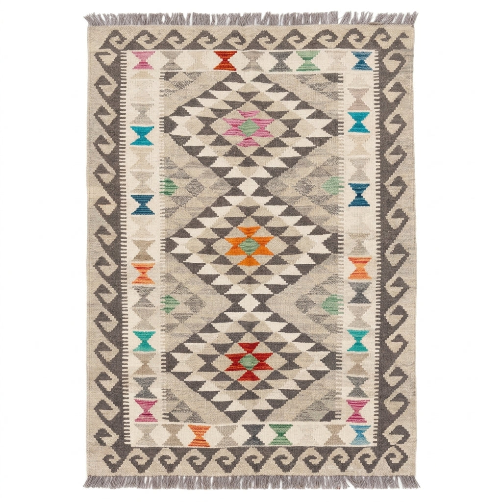 Handmade Afghan Chobi Kilim Rug 153 CM x 97 CM SS # 02