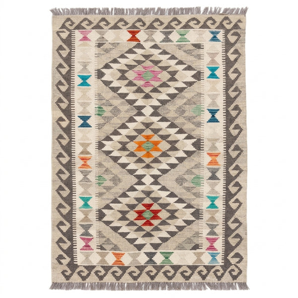 Handmade Afghan Chobi Kilim Rug 153 CM x 97 CM SS # 02