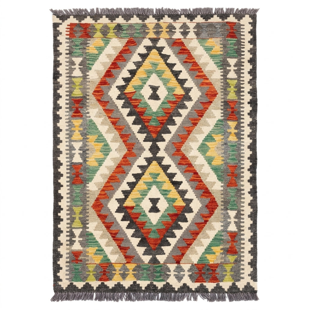 Handmade Afghan Chobi Kilim Rug 156 CM x 98 CM  SS # 04