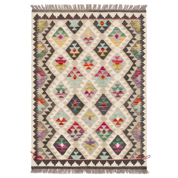 Handmade Afghan Chobi Kilim Rug 152 CM x 102 CM  SS # 06