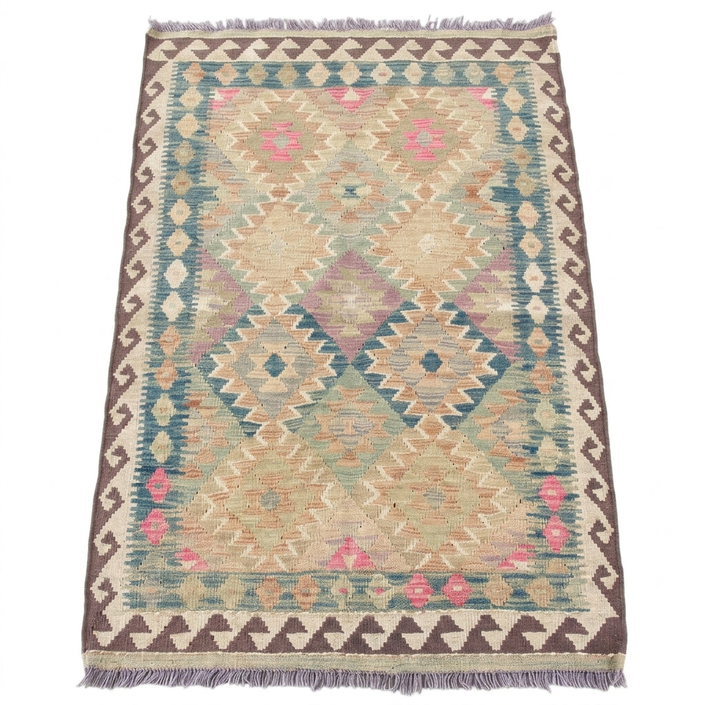 Handmade Afghan Chobi Kilim Rug 156 CM x 100 CM  SS # 103