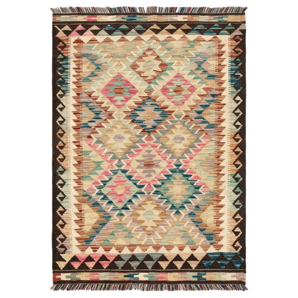 Handmade Afghan Chobi Kilim Rug 151  CM x 100 CM  SS # 105
