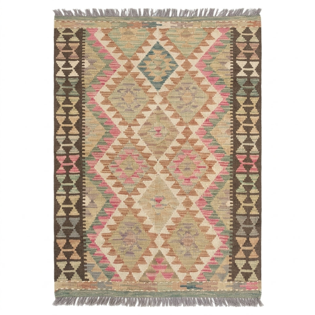Handmade Afghan Chobi Kilim Rug 145 CM x  96 CM SS # 106