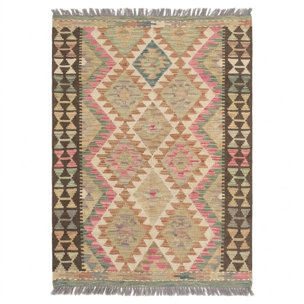 Handmade Afghan Chobi Kilim Rug 145 CM x  96 CM SS # 106
