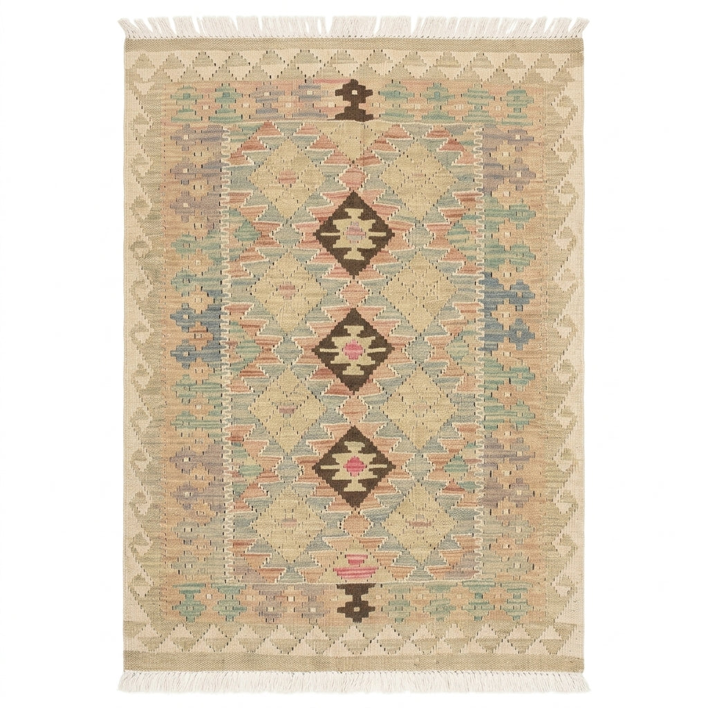 Handmade Afghan Chobi Kilim Rug 147 CM x  97 CM SS # 116