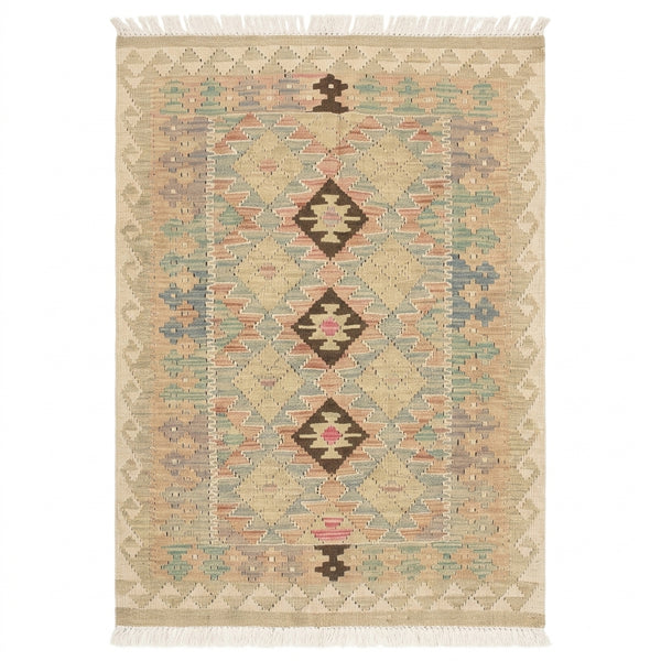 Handmade Afghan Chobi Kilim Rug 147 CM x  97 CM SS # 116