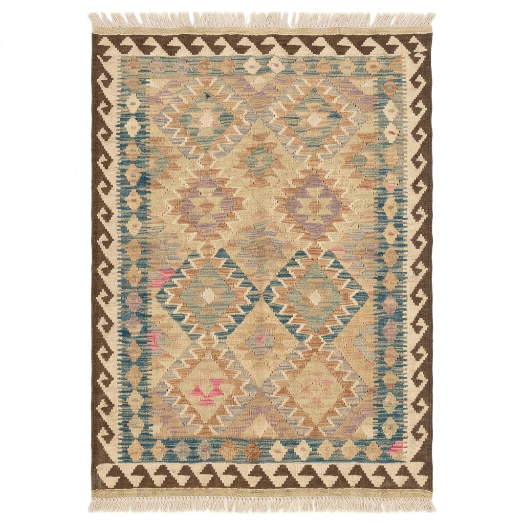 Handmade Afghan Chobi Kilim Rug 157 CM x  103 CM  SS # 118