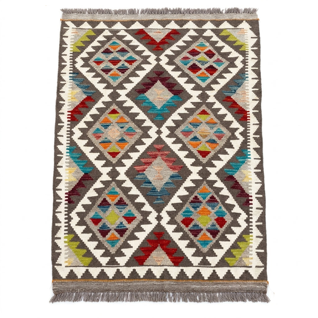 Handmade Afghan Chobi Kilim Rug 149 CM x 95 CM SS # 11