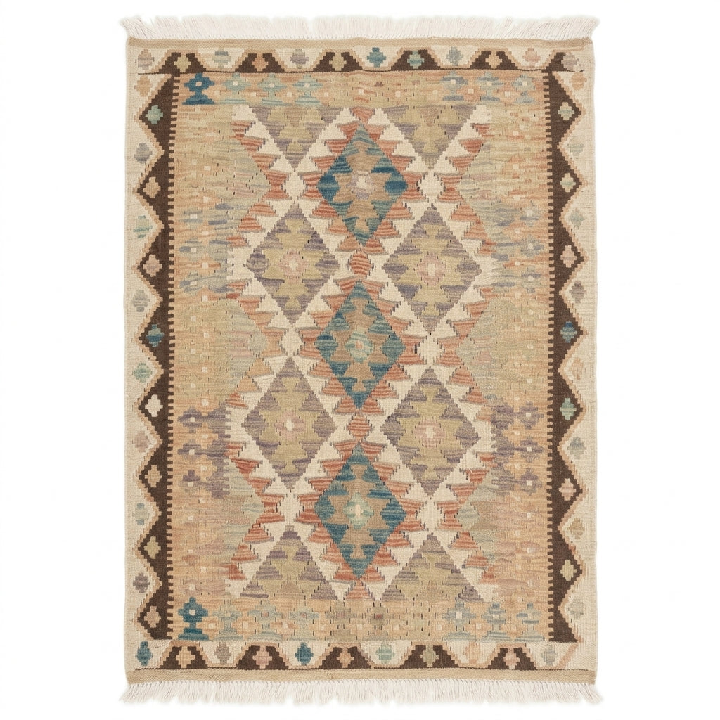 Handmade Afghan Chobi Kilim Rug 155 CM x  98 CM  SS # 120