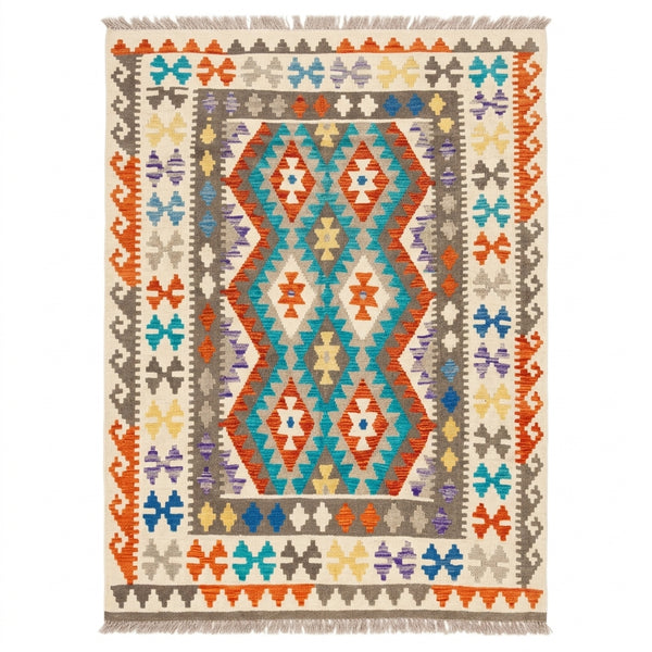 Handmade Afghan Chobi Kilim Rug 210  CM x  152 CM  SS # 127