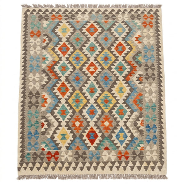 Handmade Afghan Chobi Kilim Rug 200  CM x  150 CM  SS # 128