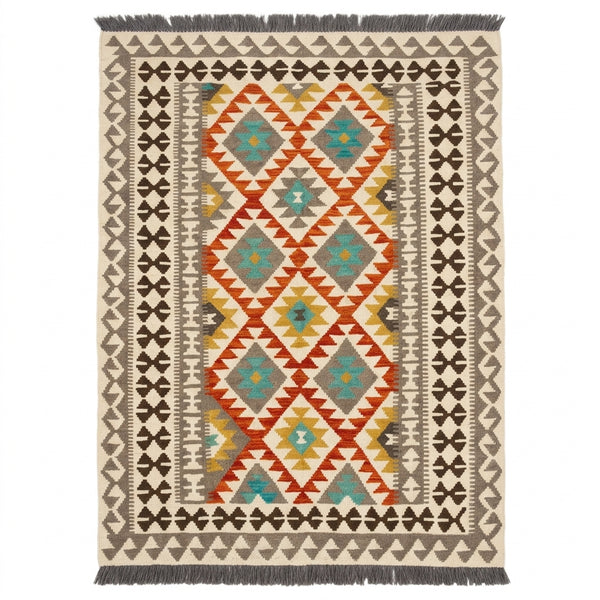 Handmade Afghan Chobi Kilim Rug 200  CM x  150 CM  SS # 130