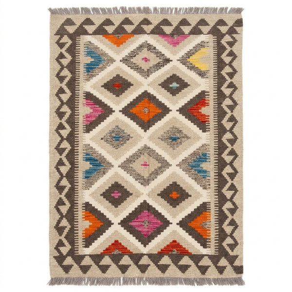 Handmade Afghan Chobi Kilim Rug 149 CM x 99 CM  SS # 13