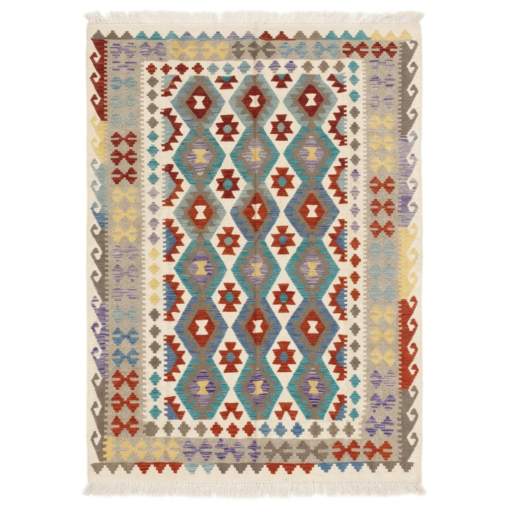 Handmade Afghan Chobi Kilim Rug 250  CM x  175 CM  SS # 143
