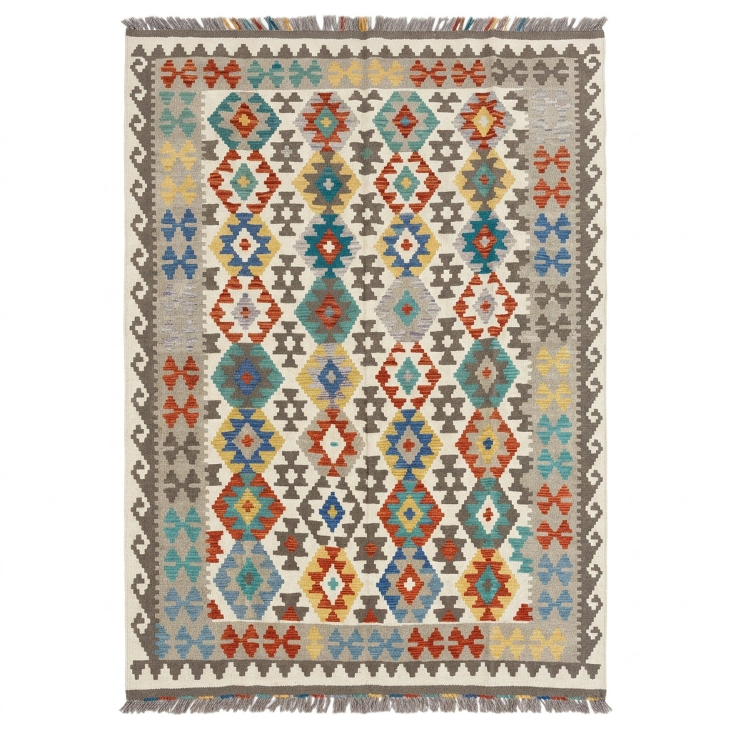 Handmade Afghan Chobi Kilim Rug 285 CM x  205 CM  SS # 149