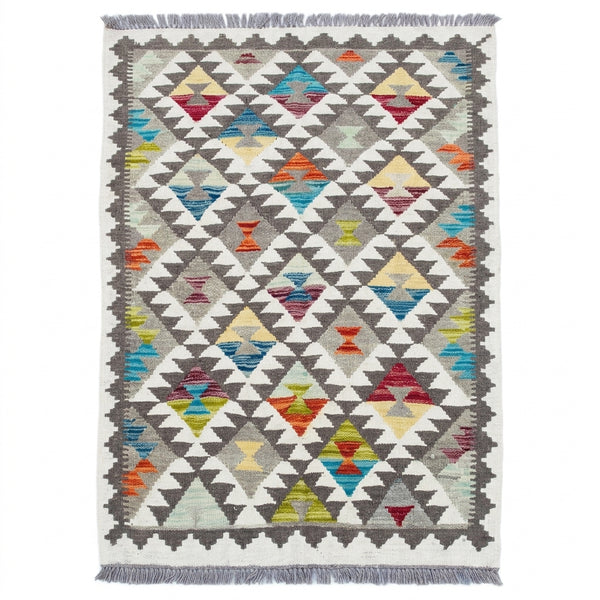 Handmade Afghan Chobi Kilim Rug 144 CM x 99 CM SS # 14