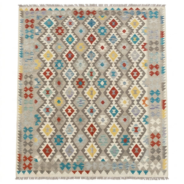 Handmade Afghan Chobi Kilim Rug 296 CM x  200 CM SS # 150