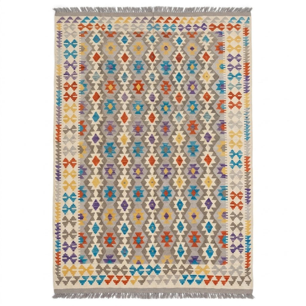 Handmade Afghan Chobi Kilim Rug 296 CM x  200 CM SS # 152