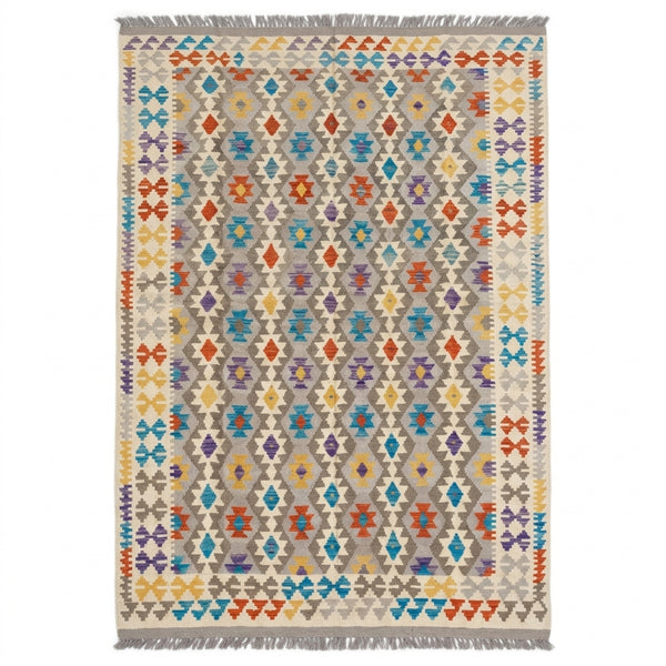 Handmade Afghan Chobi Kilim Rug 296 CM x  200 CM SS # 152