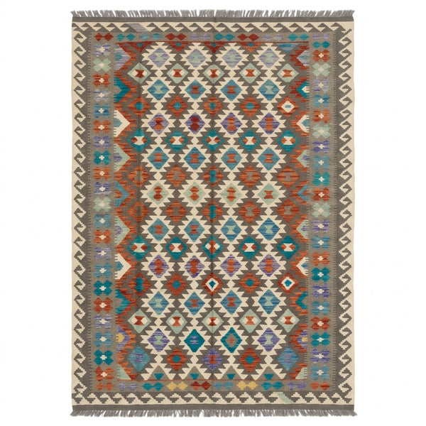 Handmade Afghan Chobi Kilim Rug 306 CM x  204 CM  SS # 154