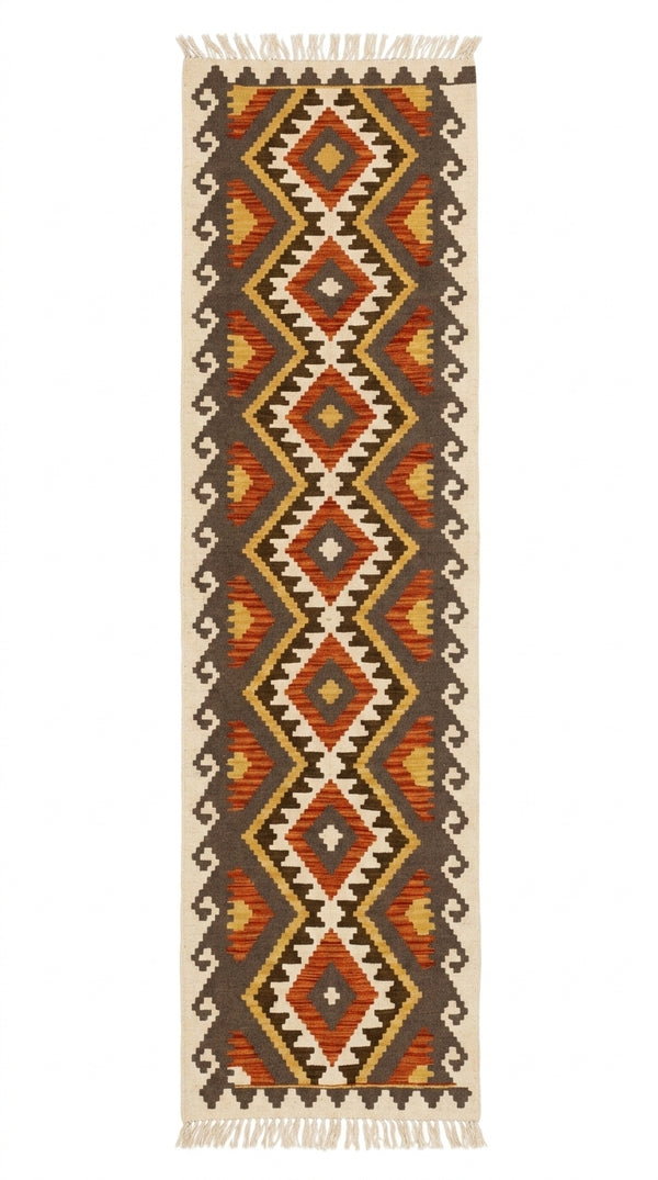 Handmade Afghan Chobi Kilim Hallway Runner Rug 291  CM x 83 CM  SS # 179