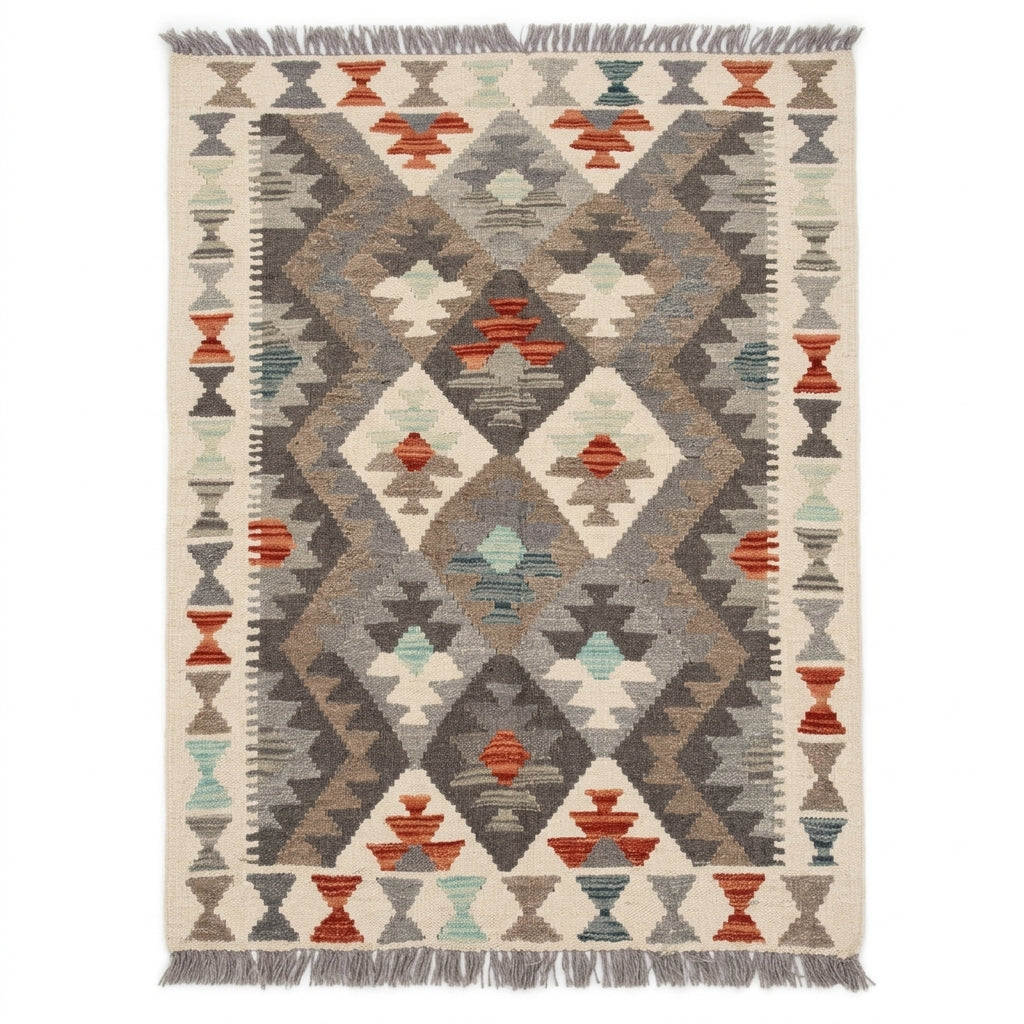 Handmade Afghan Chobi Kilim Rug 125 CM x 90 CM SS # 17