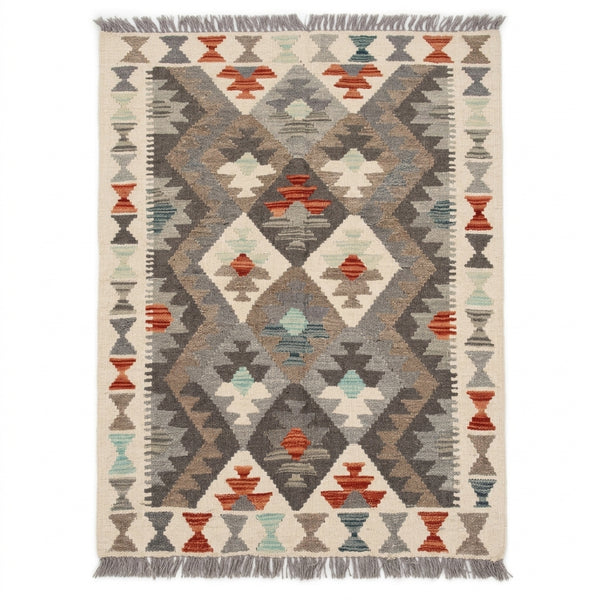 Handmade Afghan Chobi Kilim Rug 125 CM x 90 CM SS # 17