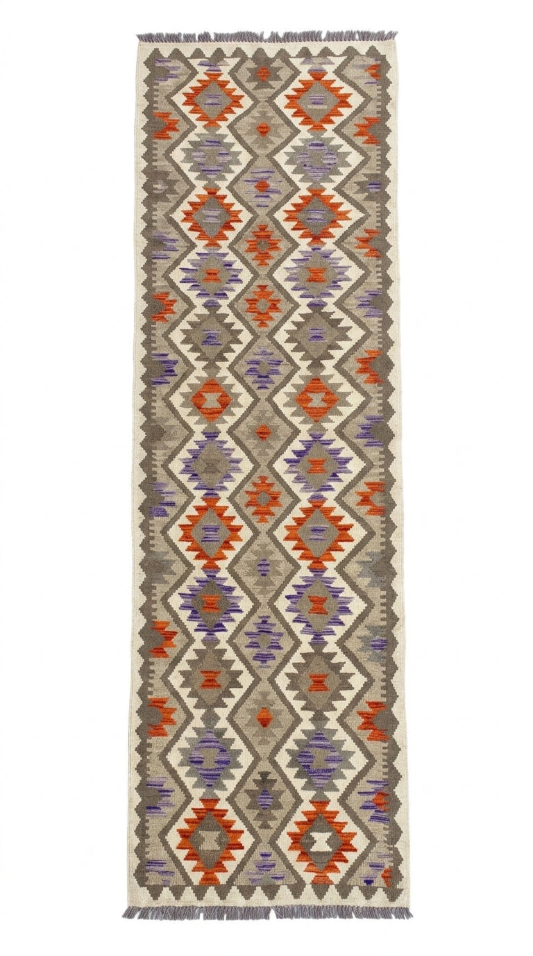 Handmade Afghan Chobi Kilim Hallway Runner Rug 293 CM x 85 CM  SS # 182