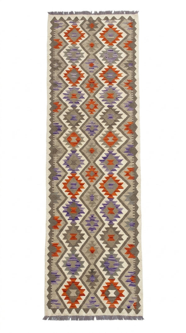 Handmade Afghan Chobi Kilim Hallway Runner Rug 293 CM x 85 CM  SS # 182