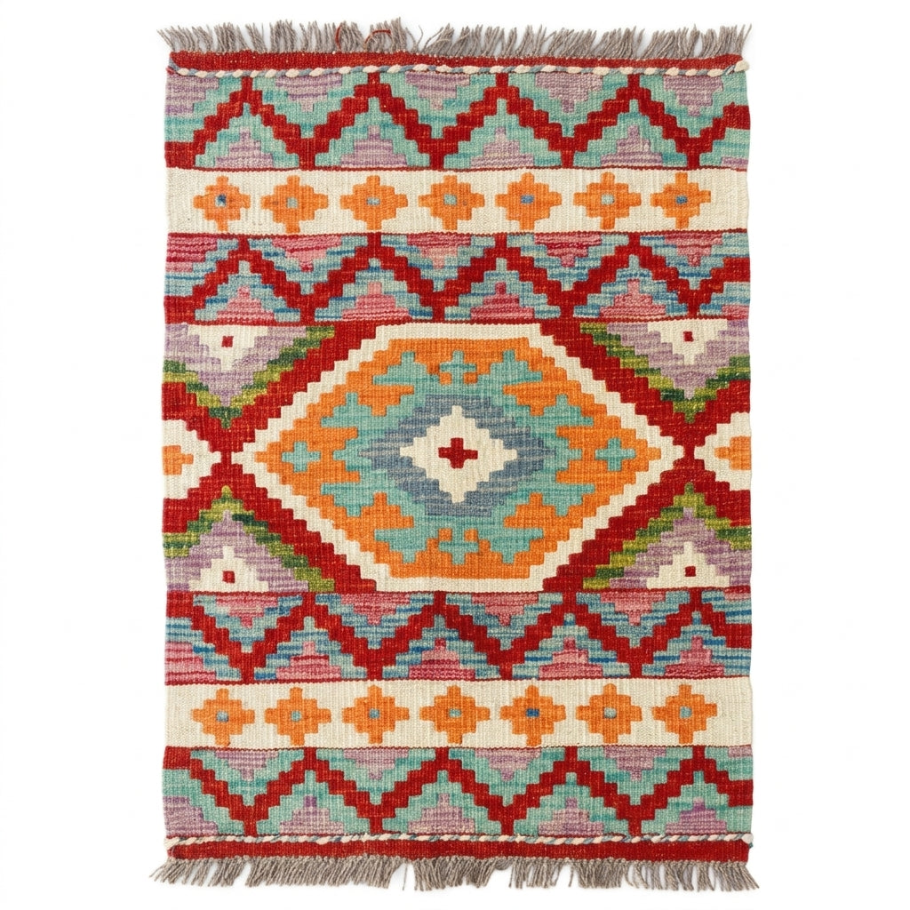 Handmade Afghan Chobi Kilim Rug 85 CM x 60 CM  SS # 27