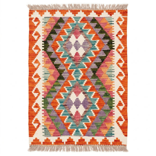 Handmade Afghan Chobi Kilim Rug 90 CM x 60 CM  SS # 28