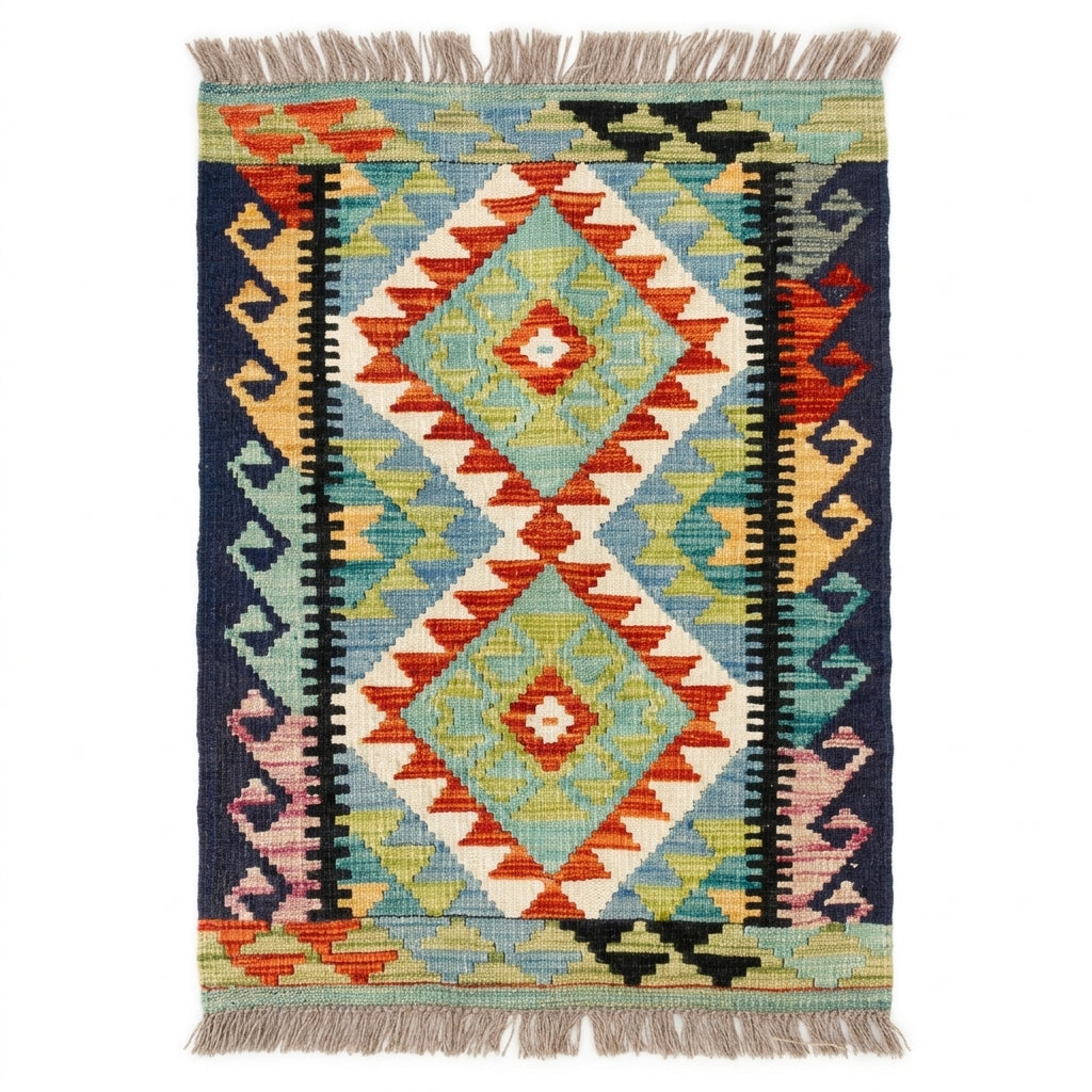 Handmade Afghan Chobi Kilim Rug 92 CM x 60 CM SS # 29