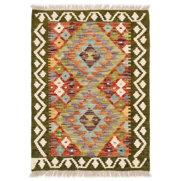 Handmade Afghan Chobi Kilim Rug 89 CM x 59 CM  SS # 36
