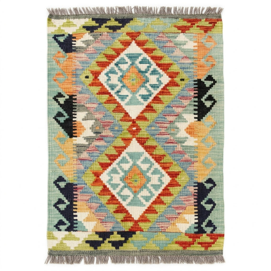Handmade Afghan Chobi Kilim Rug 96 CM x 59 CM  SS # 37