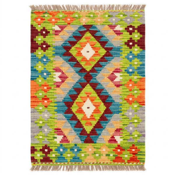 Handmade Afghan Chobi Kilim Rug 90 CM x 58 CM  SS # 39