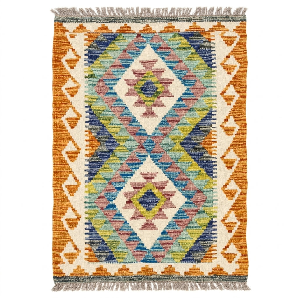Handmade Afghan Chobi Kilim Rug 93 CM x 60 CM SS # 41