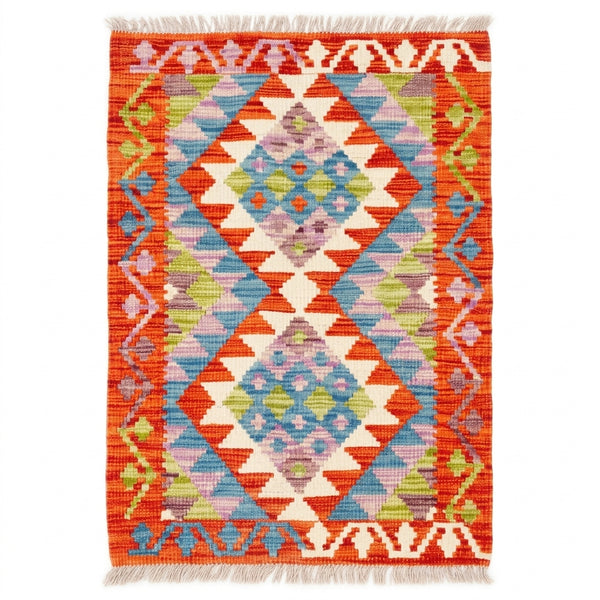 Handmade Afghan Chobi Kilim Rug 100 CM x 59 CM  SS # 42