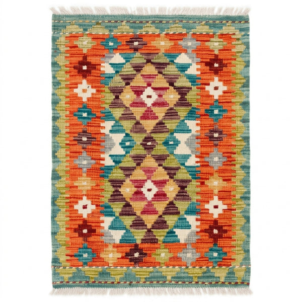 Handmade Afghan Chobi Kilim Rug 89 CM x 58 CM  SS # 46