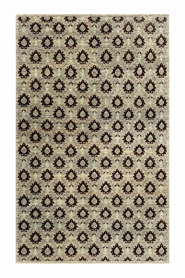 Handmade Sage Green Modern Rug, 240 CM  x 170 CM