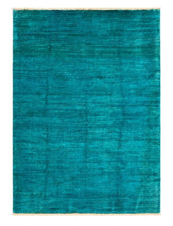 Handmade Ocean Blue Modern Rug,  200 CM x 160 CM