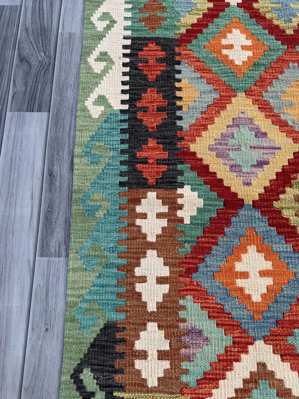 Handmade Afghan Chobi Kilim Rug  200 CM x 152 CM  SK #1397