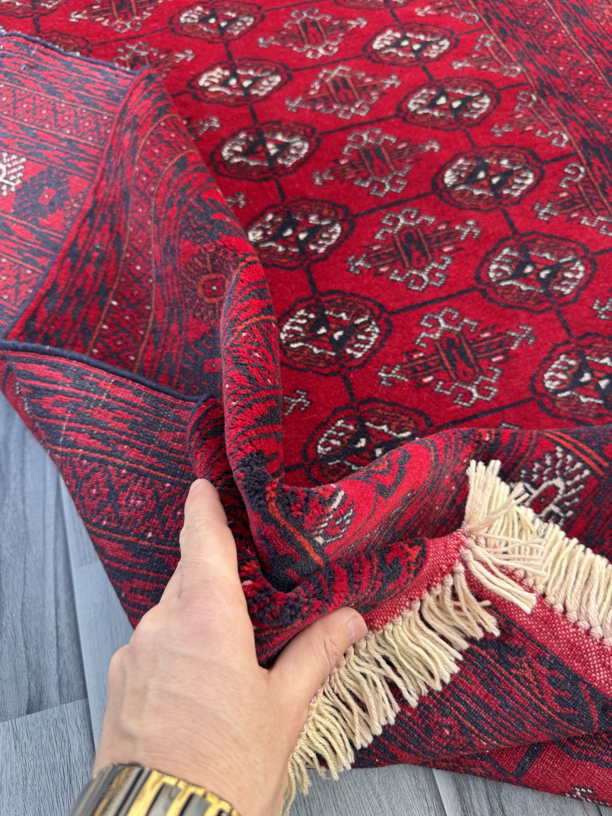 Handmade Afghan Traditional Rug  170 CM x 118 CM SK1396