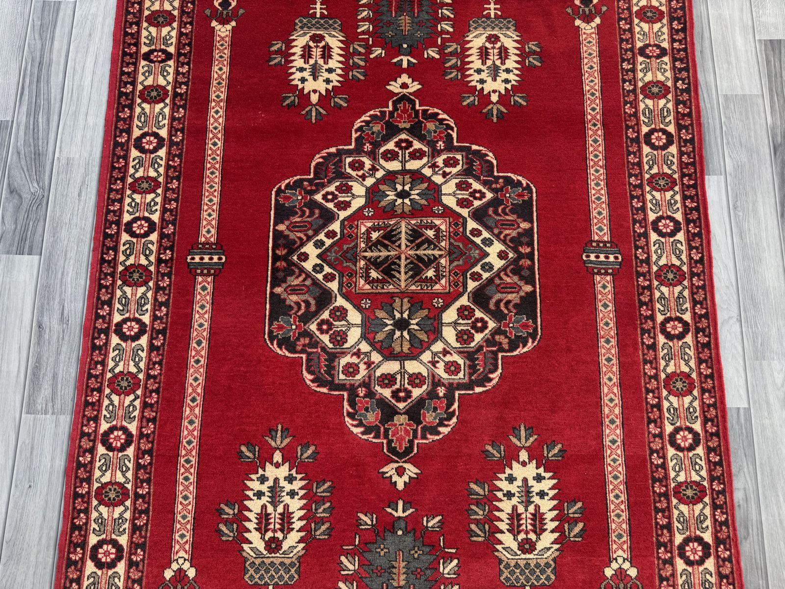 Handmade Afghan Traditional Rug  188 CM x 127 CM SK1395