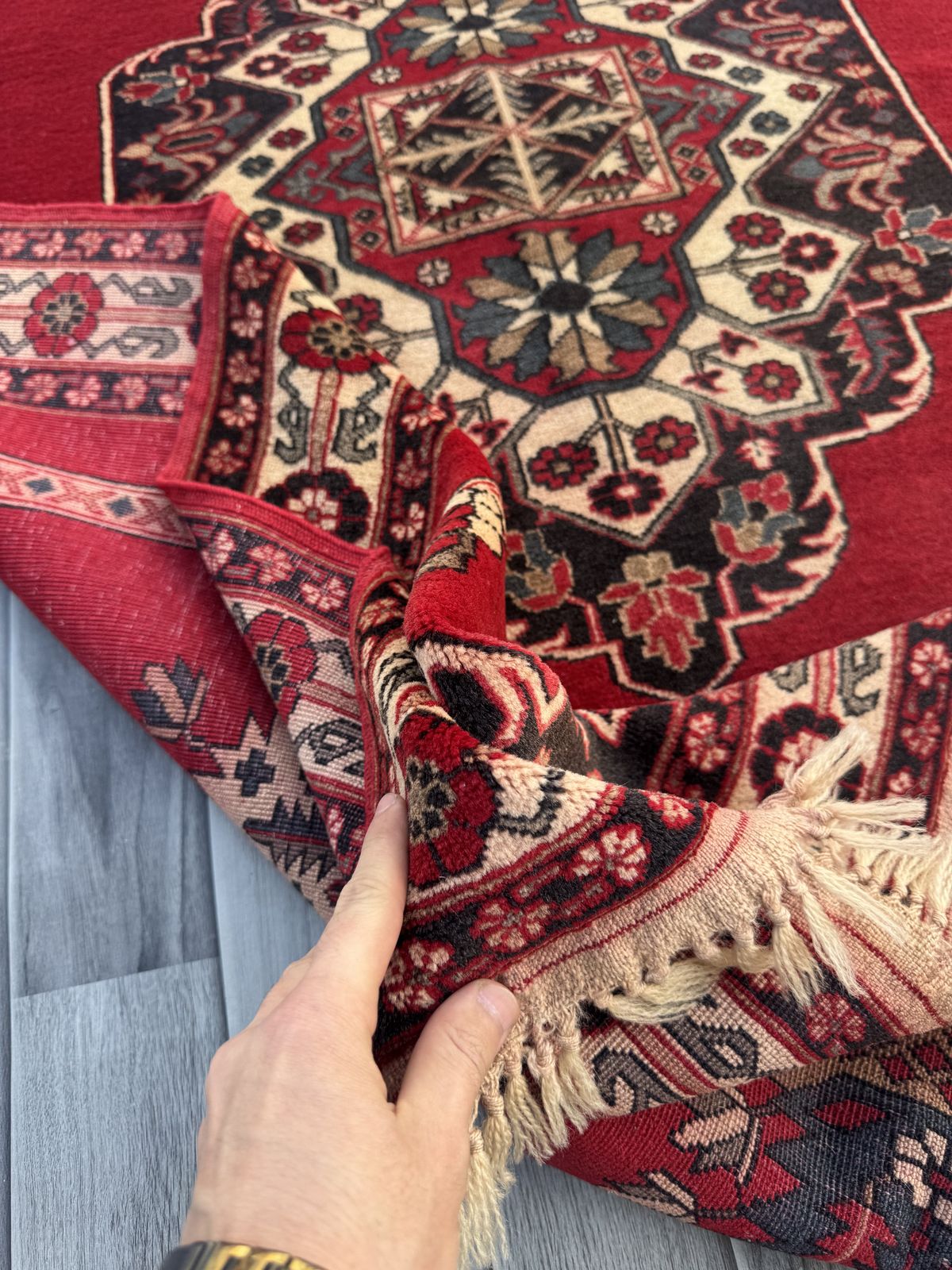 Handmade Afghan Traditional Rug  188 CM x 127 CM SK1395