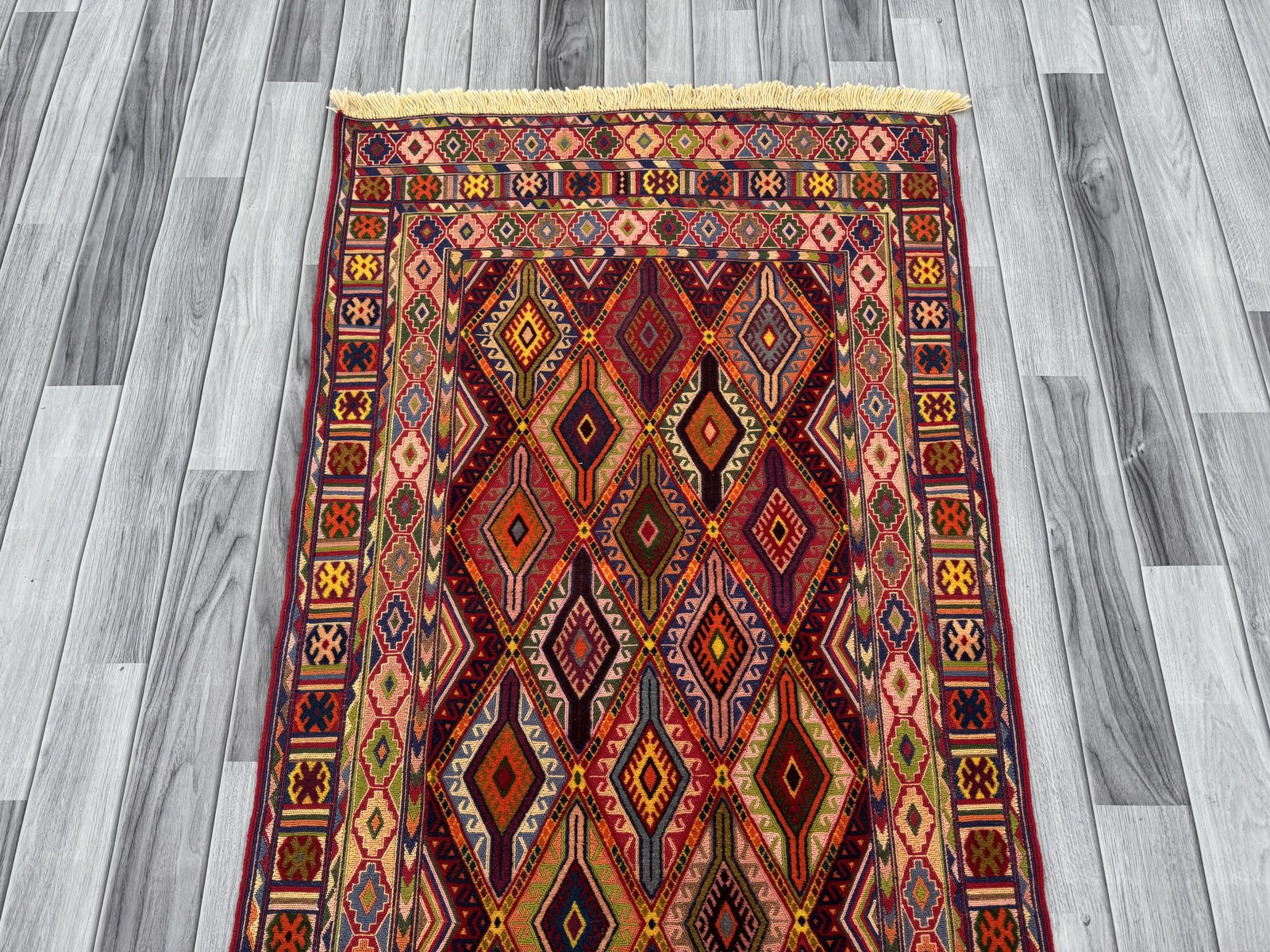 Handmade Fine Quality Meshwani Runner Rug   288 cm x 80 cm SK1384